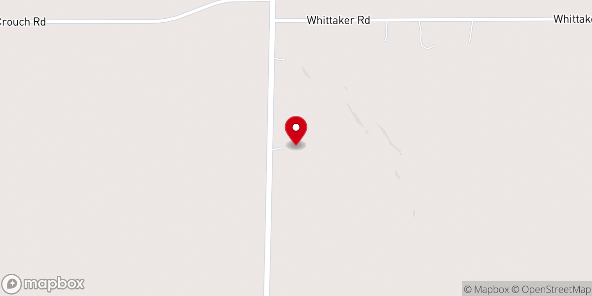 Map showing location of Assembly of God Church