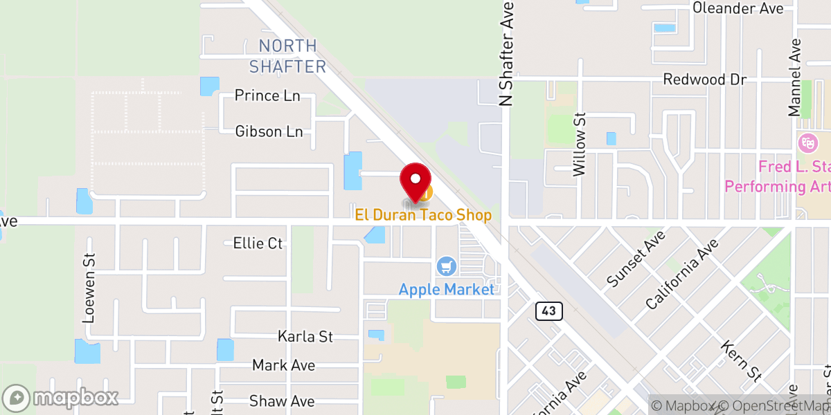 Map showing location of La Rosa de Saron - Spanish and English Assembly of God