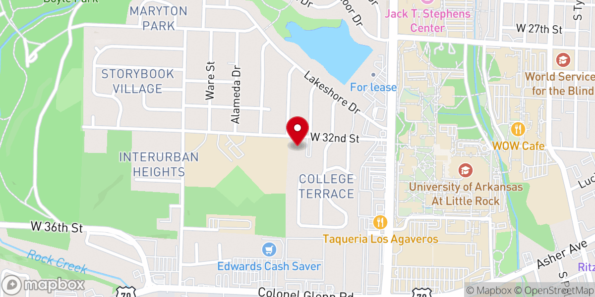 Map showing location of Saint Luke United Methodist Church