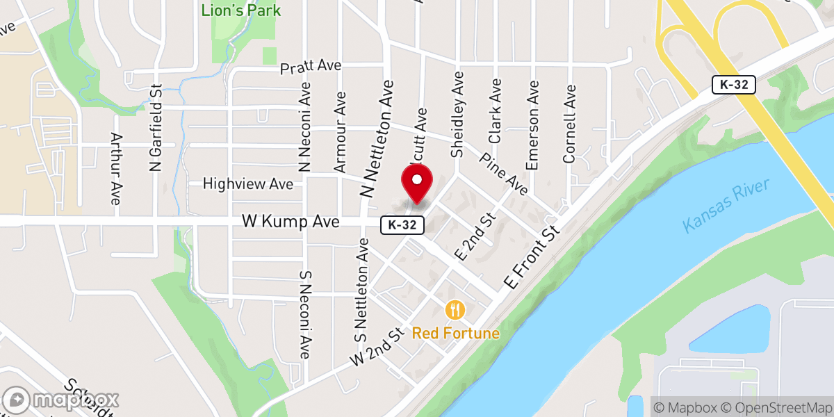 Map showing location of Proclaim Church