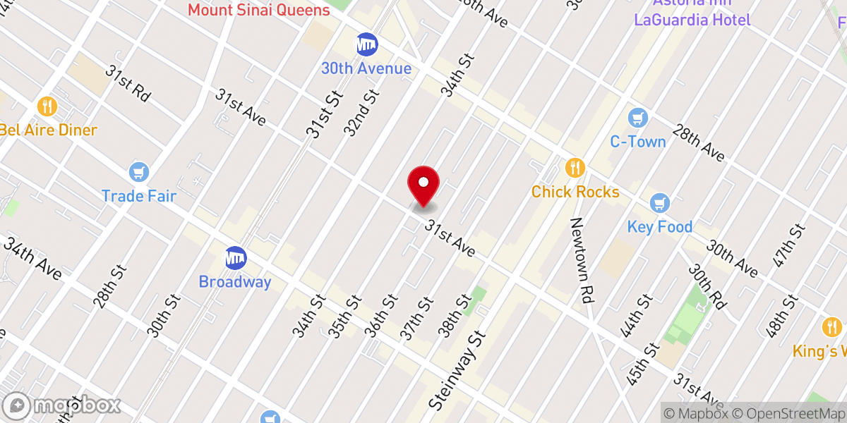 Map showing location of Hutch Astoria