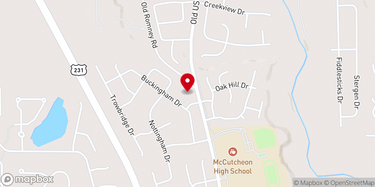 Map showing location of Grace Lutheran Church