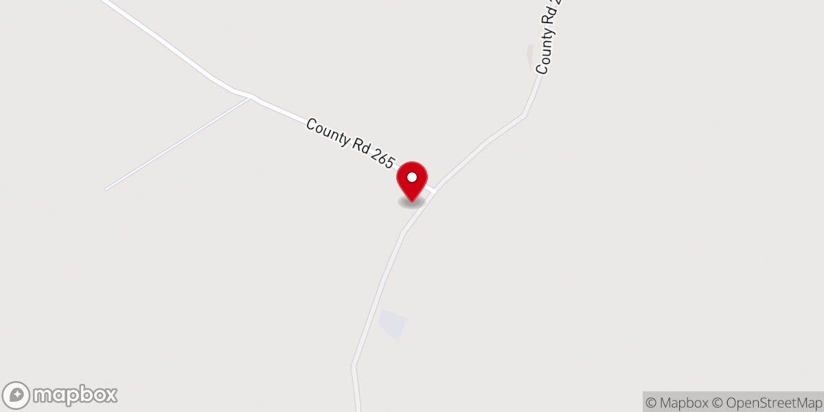 Map showing location of Little River Baptist Church