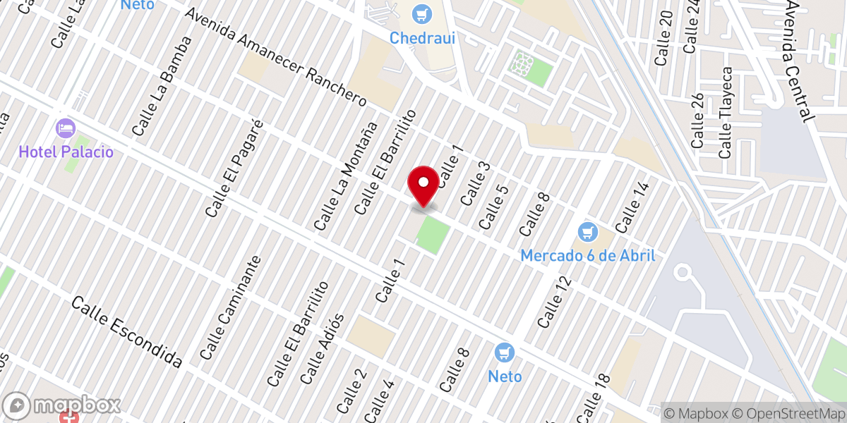 Map showing location of Parroquia de Nuestra Señora de la Esperanza