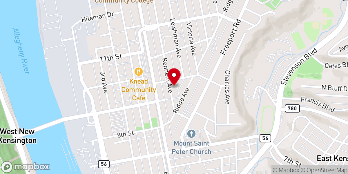 Map showing location of Abundant Life Fellowship