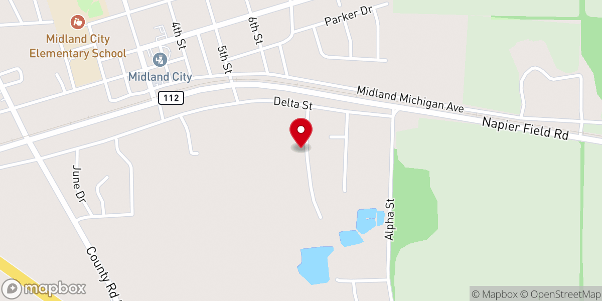 Map showing location of Greater Bethlaham Missionary Baptist Church