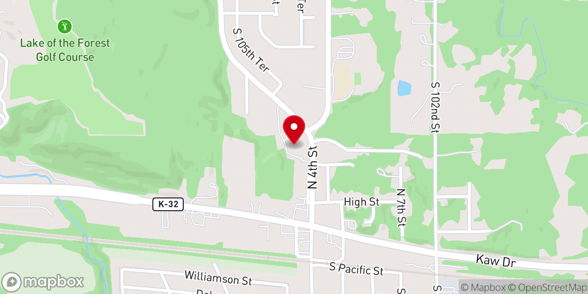Map showing location of Edwardsville United Methodist Church