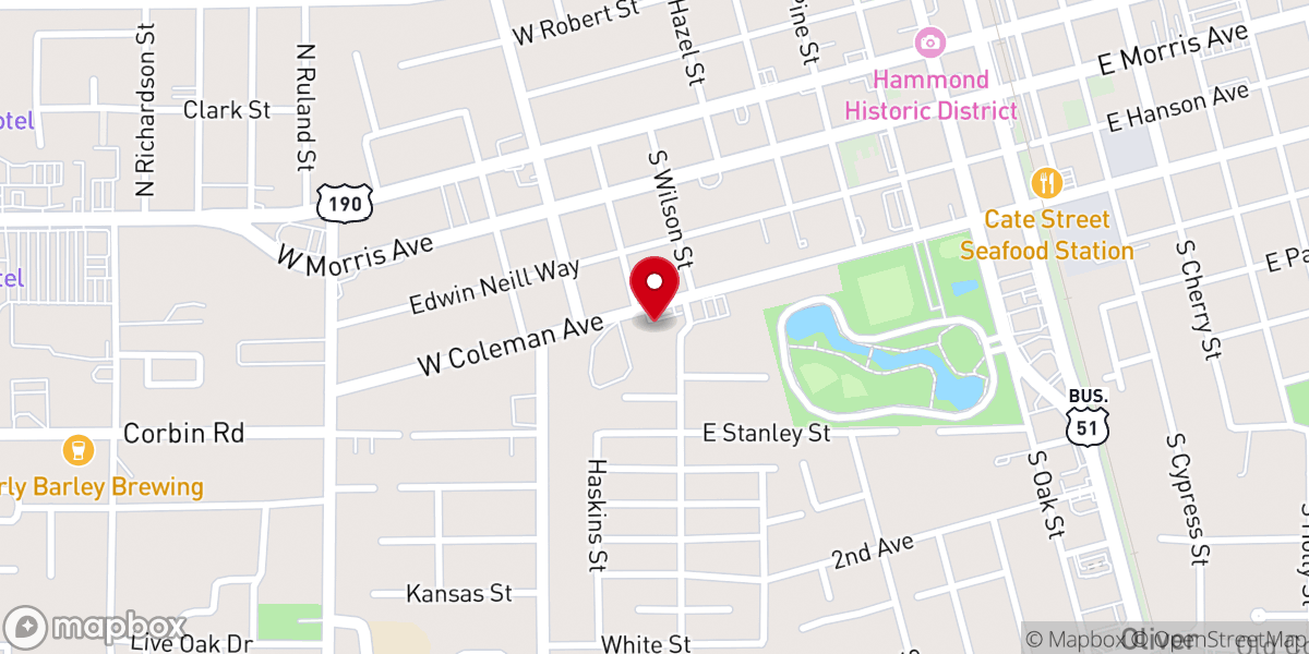 Map showing location of Contemporary Party & Wedding
