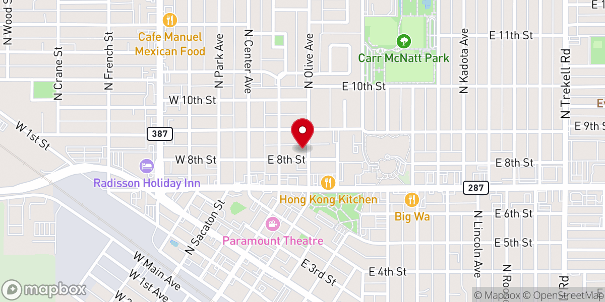 Map showing location of First Baptist Church Of Casa Grande