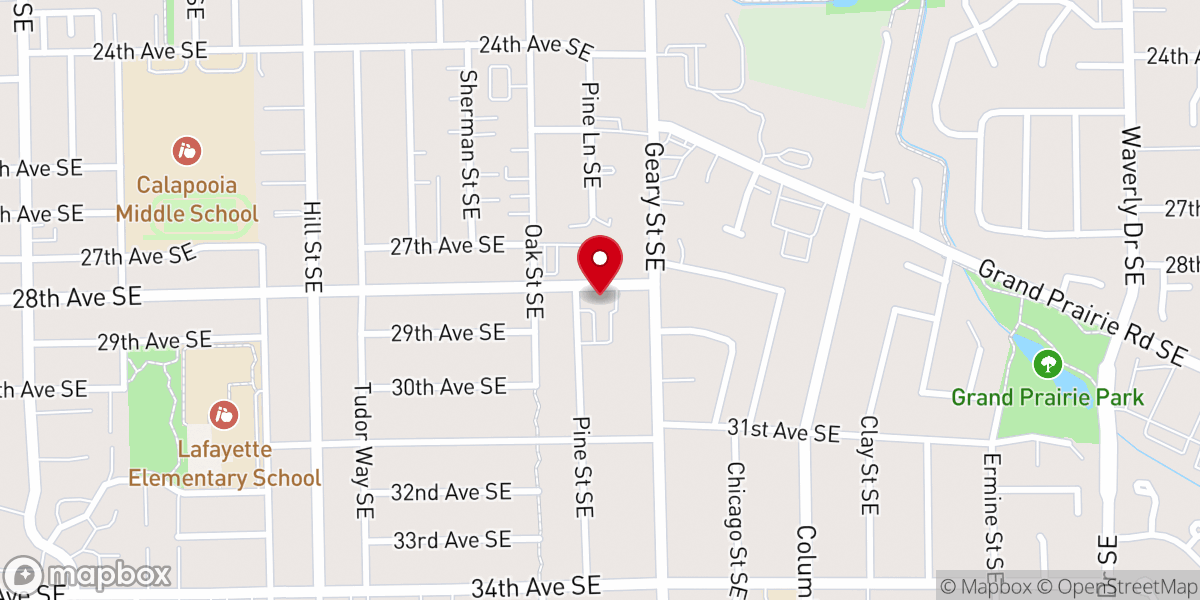 Map showing location of Neighborhood Church