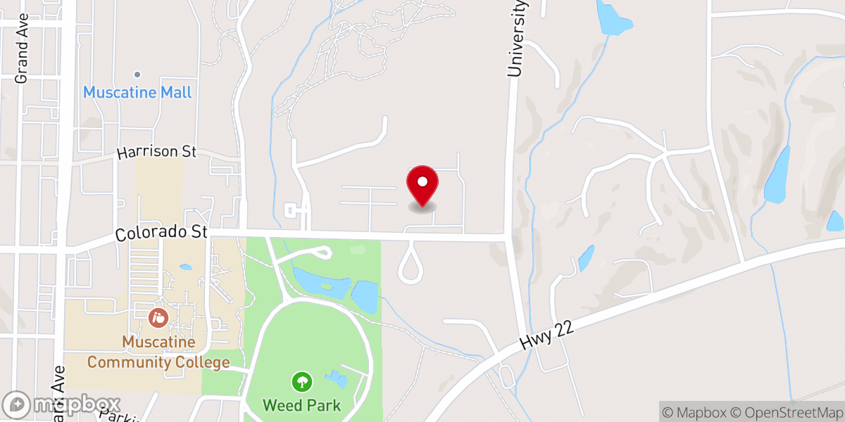 Map showing location of Walnut Park Baptist Church