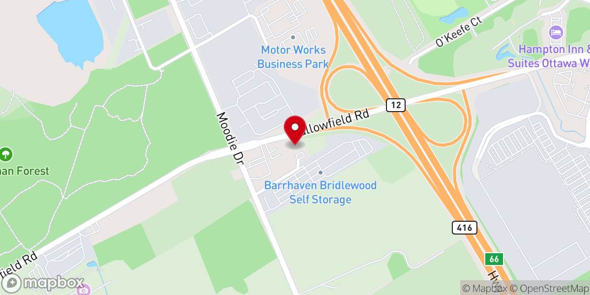 Map showing location of International Revival Church, Ottawa