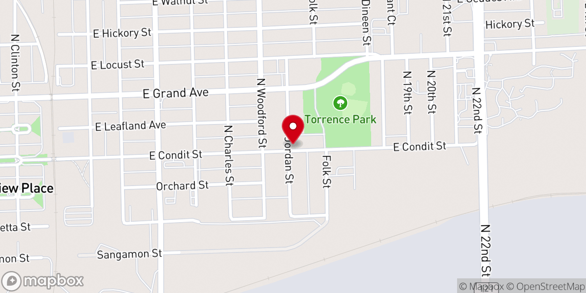 Map showing location of New Bethlehem Church