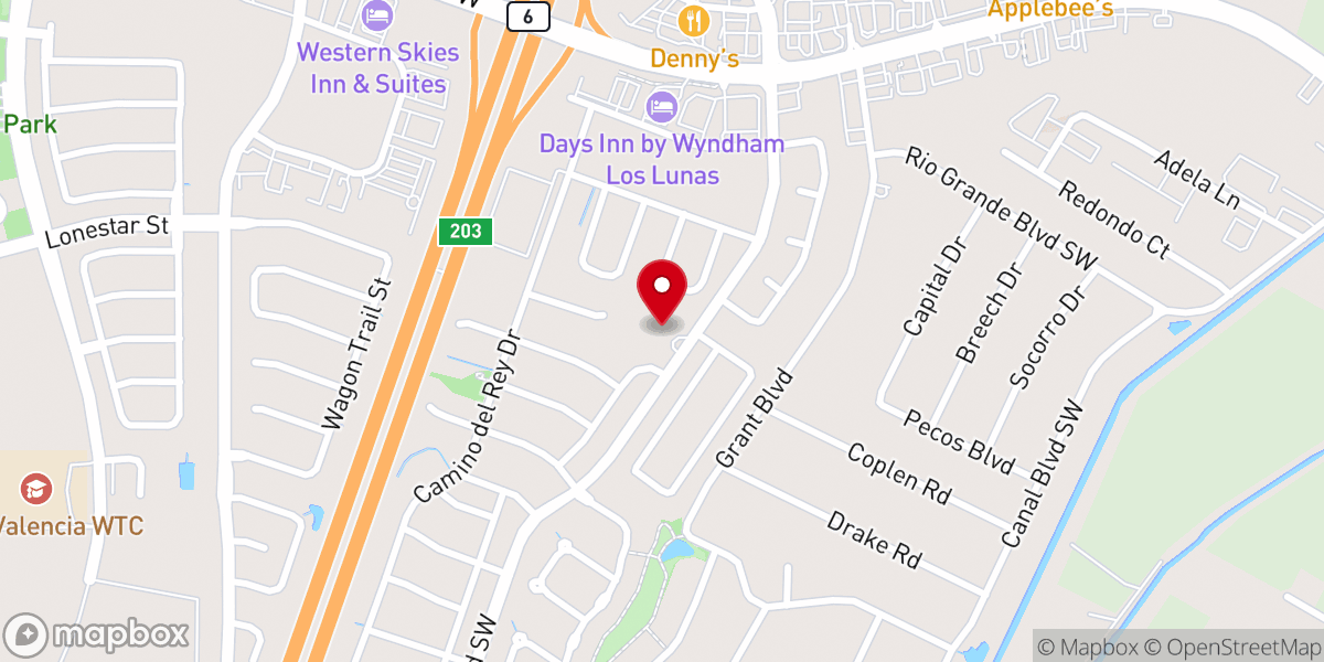 Map showing location of Christ the King Lutheran Church