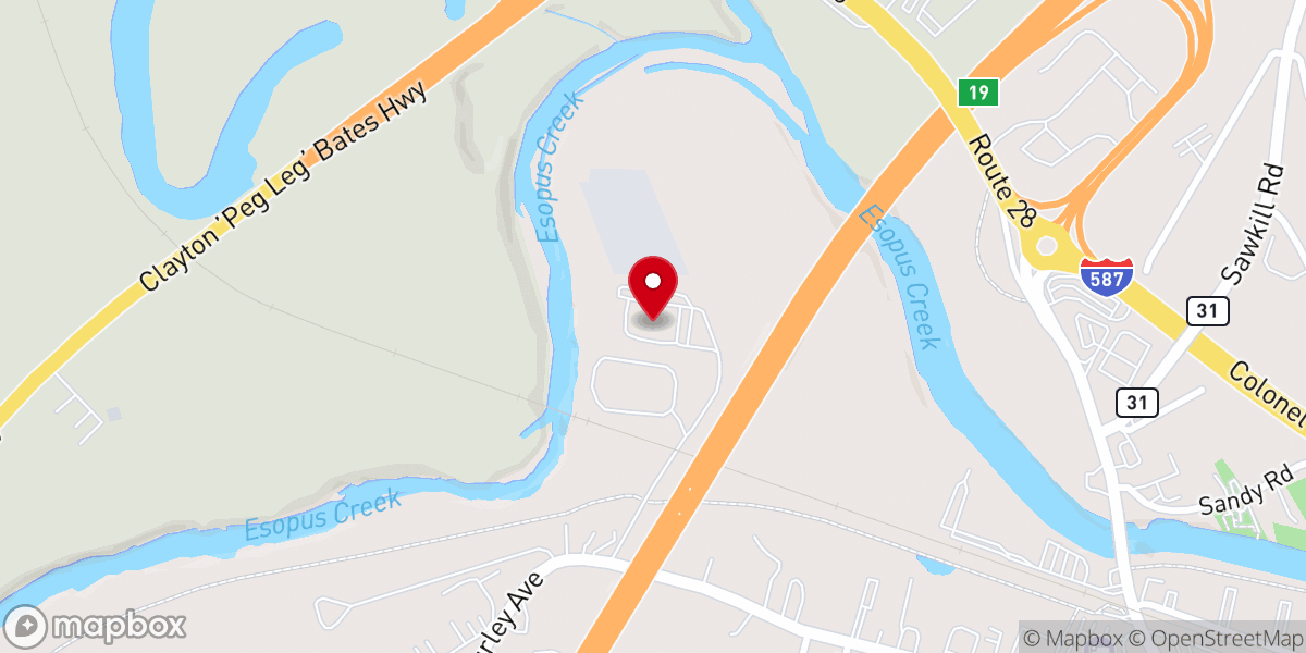Map showing location of Pointe of Praise Food Pantry - Food Distribution Center