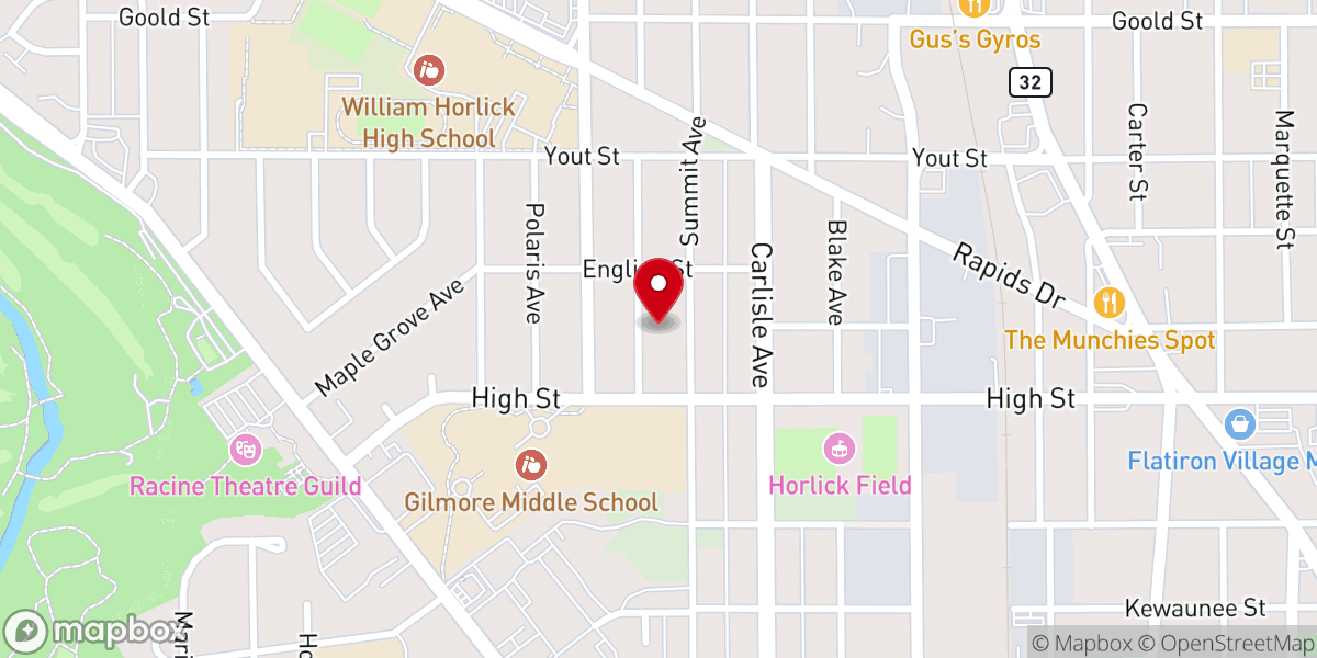 Map showing location of Word of Life Christian Worship Center Inc