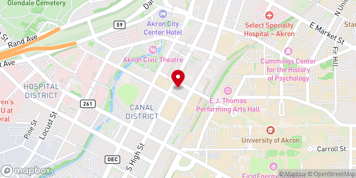 Map showing location of St. Bernard Catholic Church