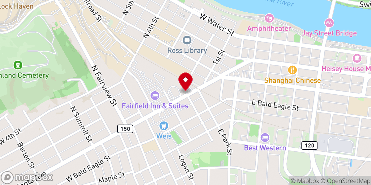 Map showing location of Avenue 209 Coffee House