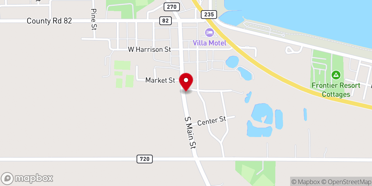 Map showing location of Christ United Methodist