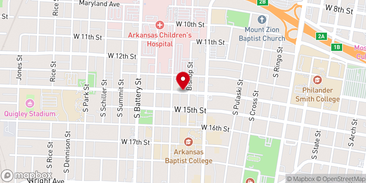 Map showing location of We Care Church