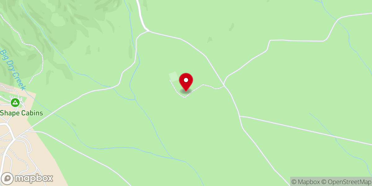 Map showing location of Mountain Springs Church