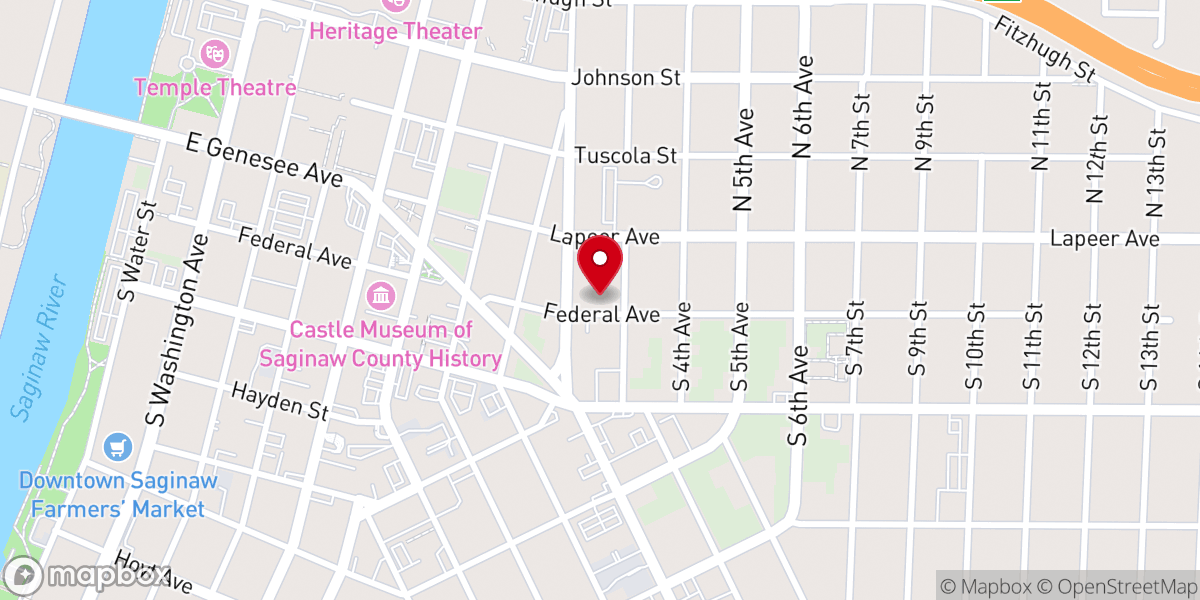 Map showing location of Gideon Christ Community Church