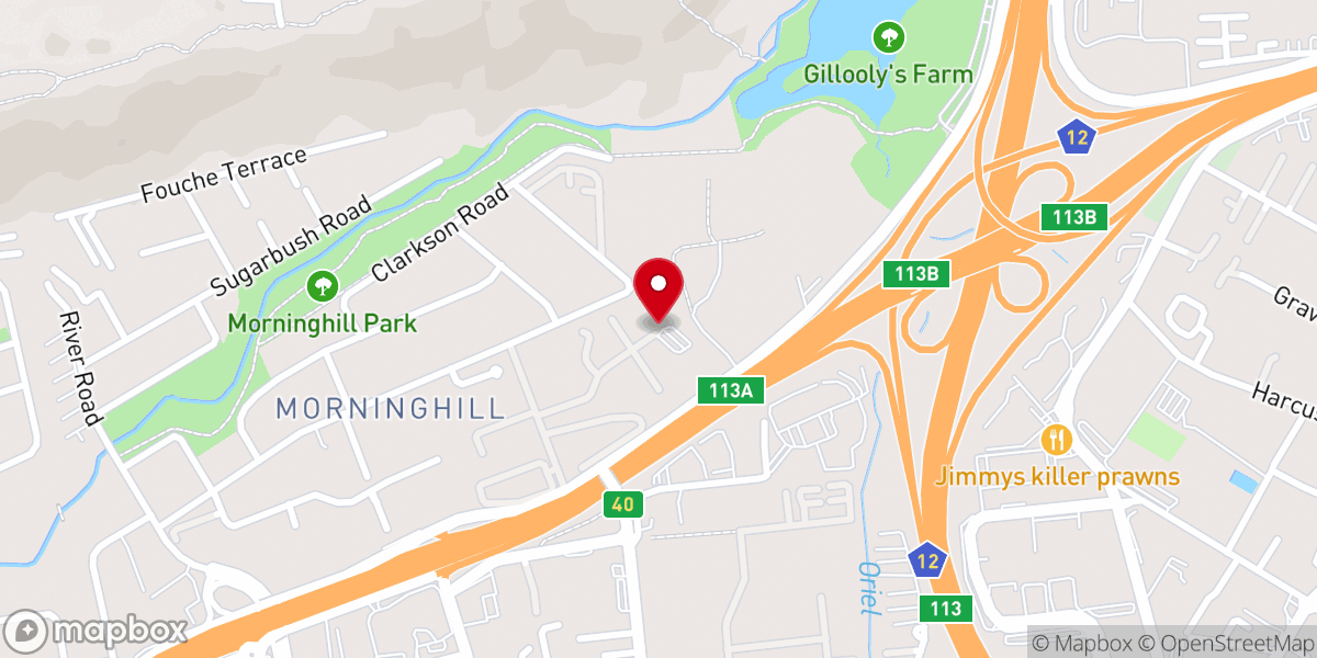 Map showing location of Cornerstone Church Bedfordview