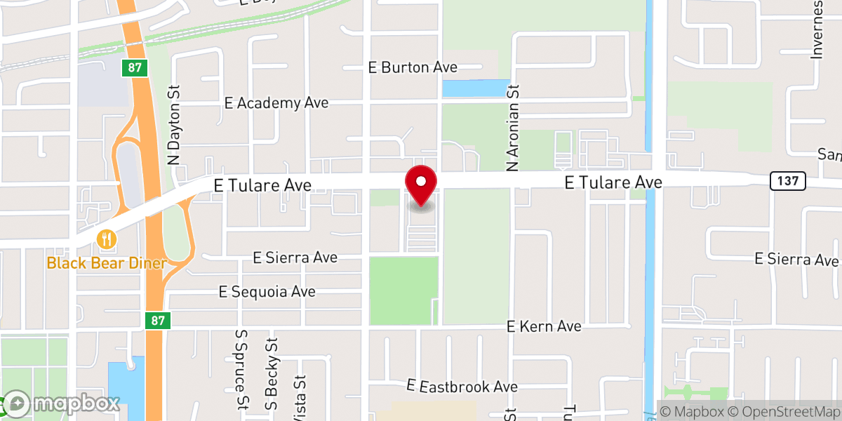 Map showing location of Crest Memorial Baptist Church
