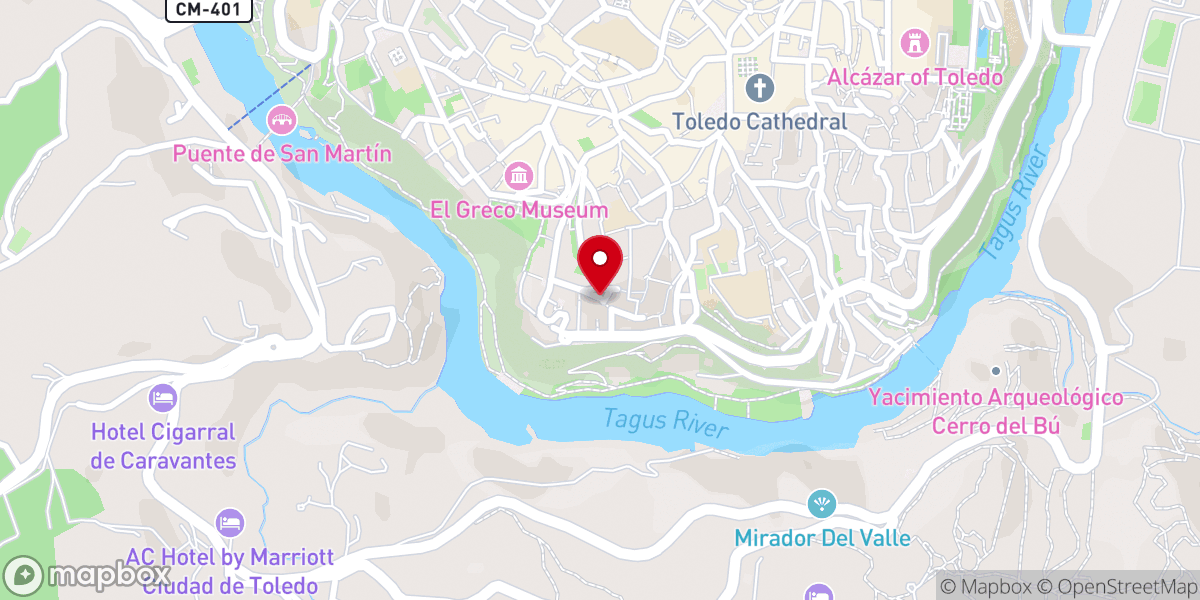 Map showing location of Iglesia de San Cipriano