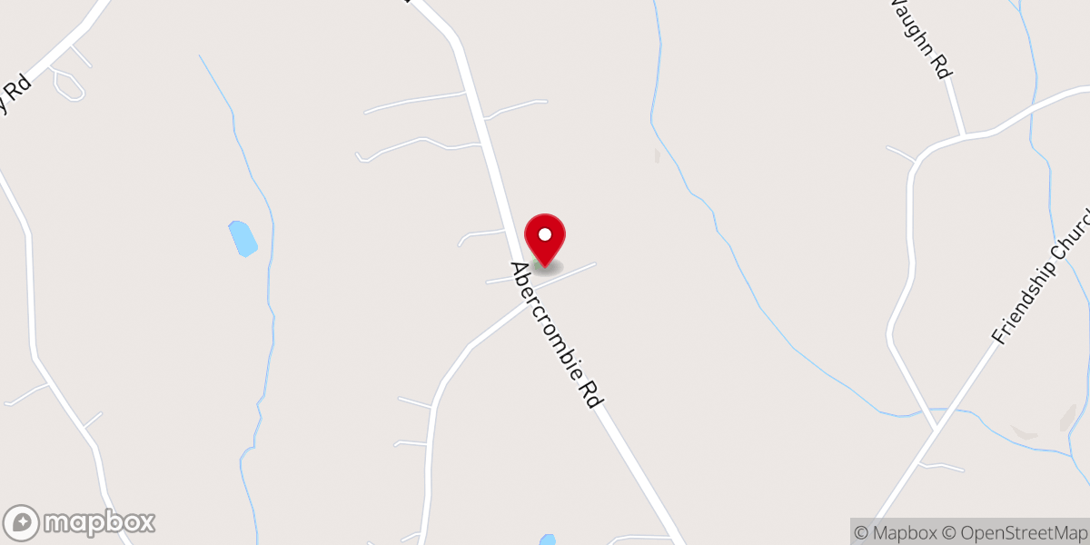 Map showing location of New Broadmouth Baptist Church
