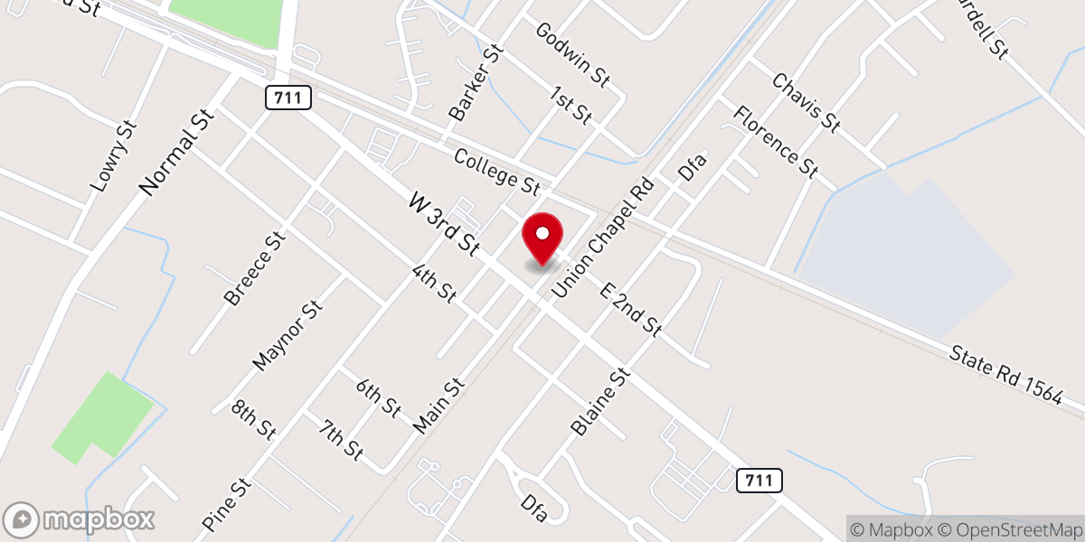 Map showing location of Calvary Way Church