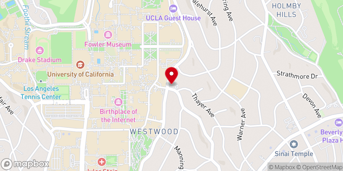 Map showing location of St. Alban's Episcopal Church