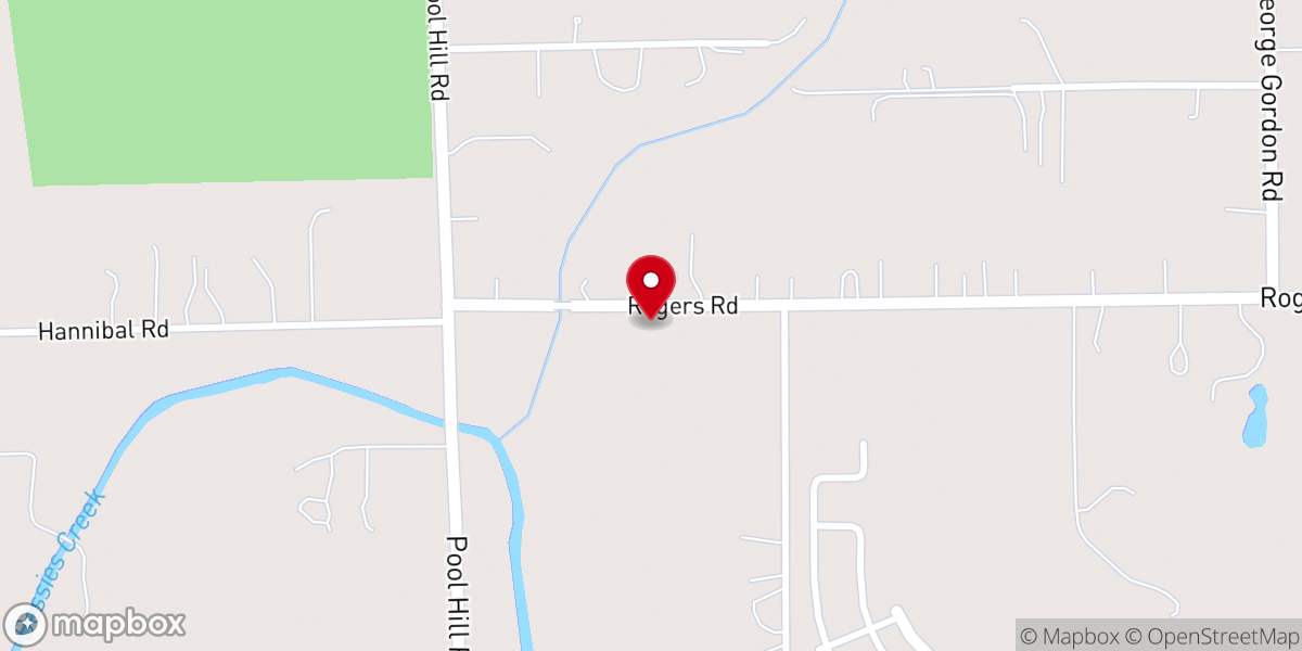 Map showing location of Zion Chapel Missionary Baptist Church