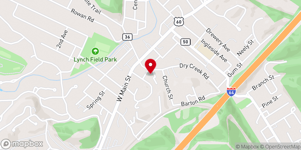 Map showing location of Emmanuel United Methodist Church