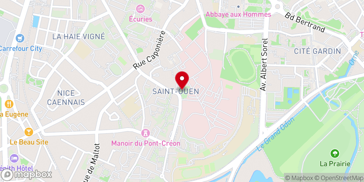 Map showing location of Église Saint Ouen