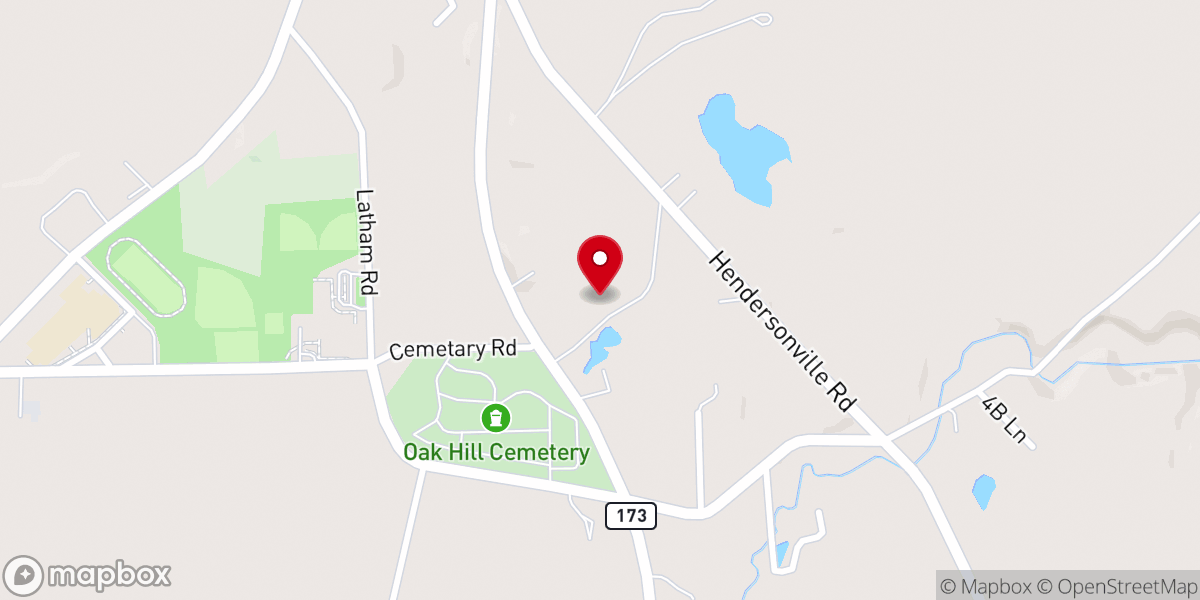 Map showing location of Sandy Lake Wesleyan Church