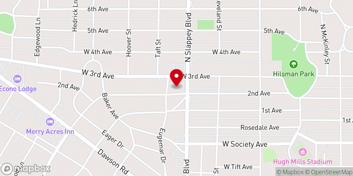 Map showing location of Christian Covenant Church