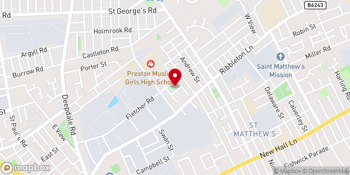 Map showing location of St Lukes Church