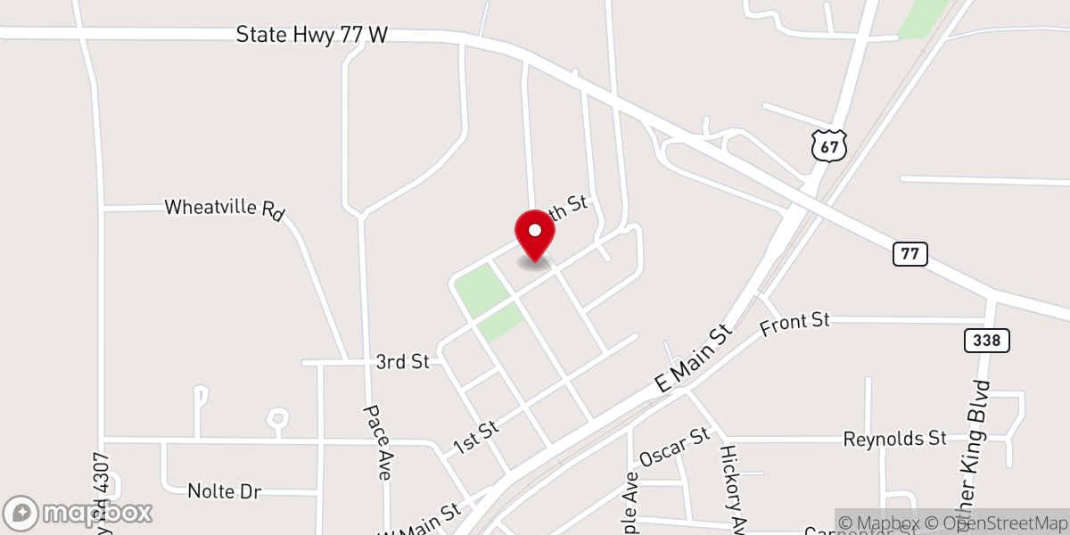 Map showing location of Norris Samuel Curry Church