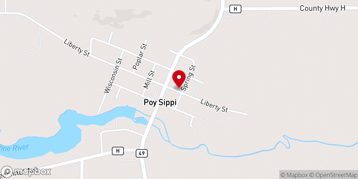 Map showing location of New Hope Church Poy Sippi