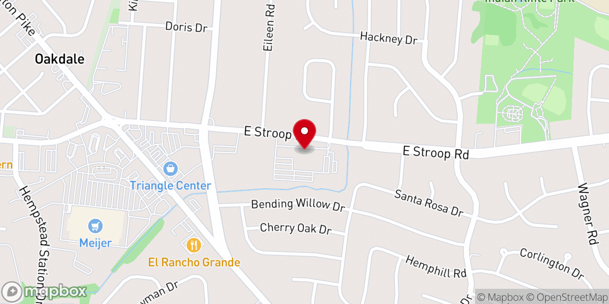 Map showing location of Kettering Assembly of God