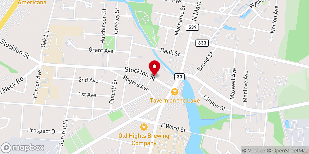 Map showing location of Bethany Gospel Mission
