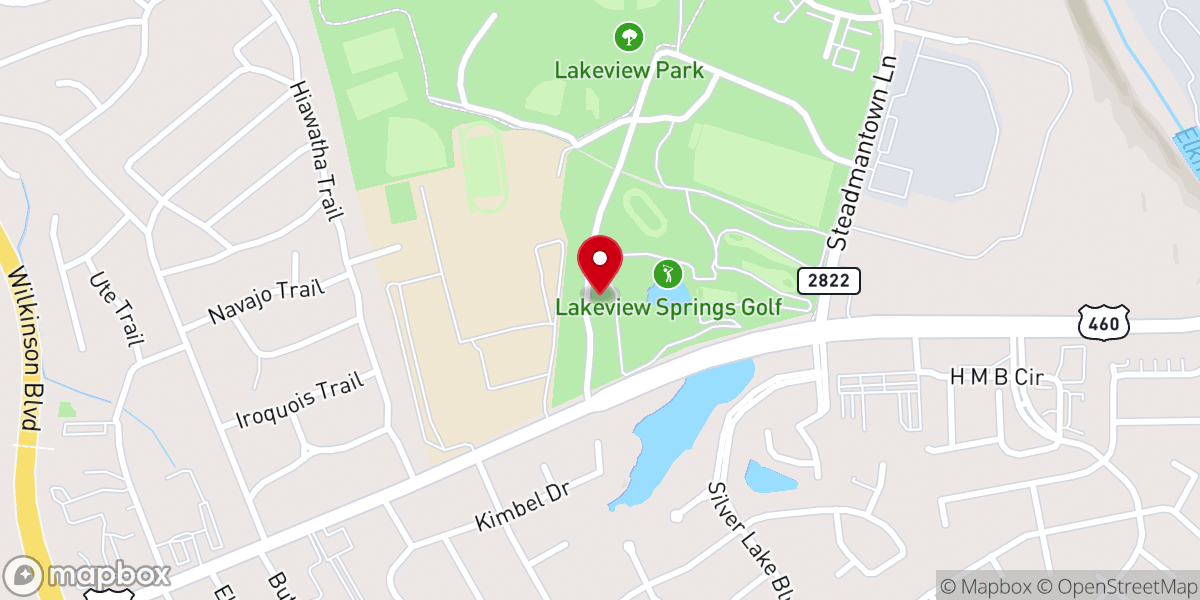 Map showing location of Carter House, Lakeview Park