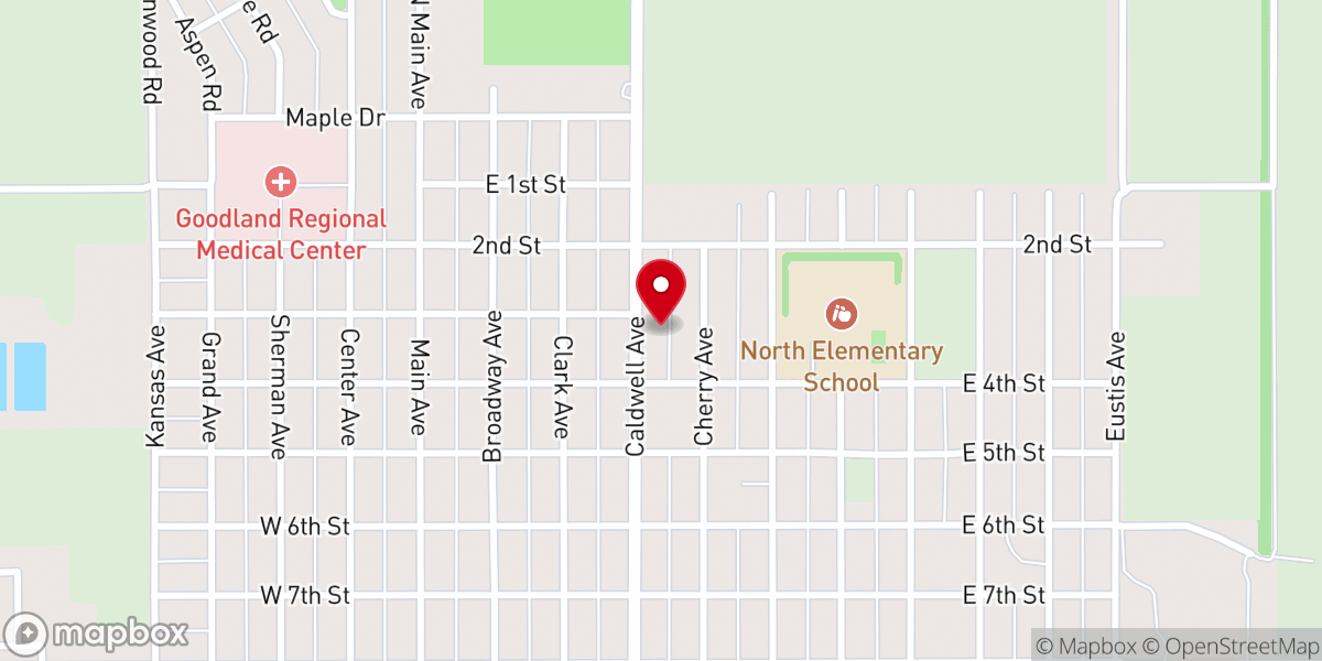 Map showing location of King's Way Ministry