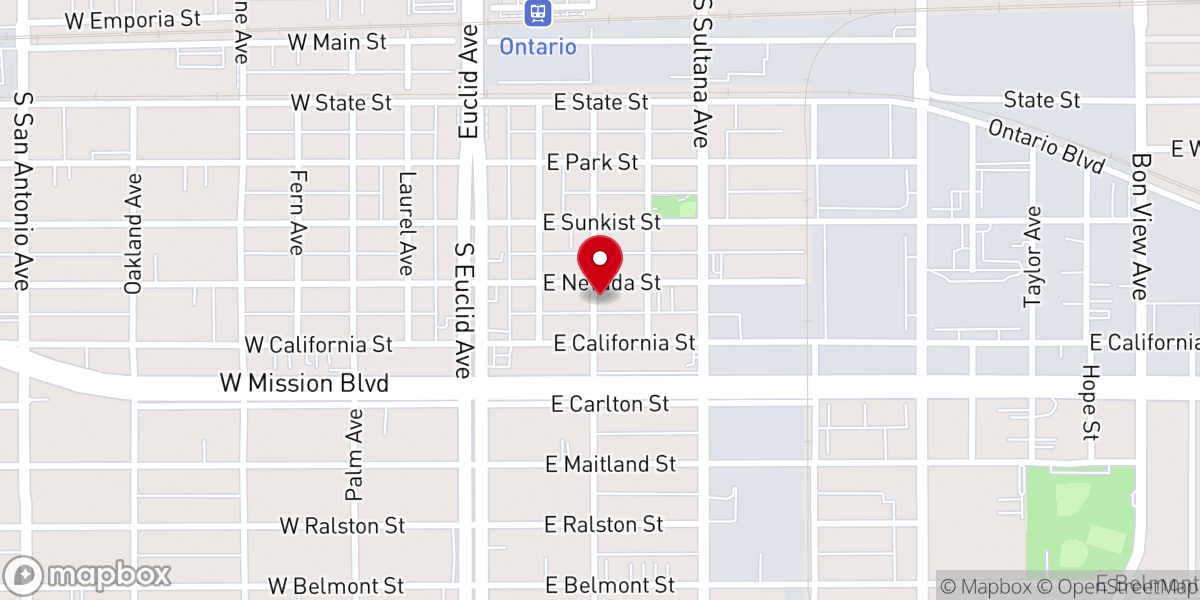 Map showing location of Primera Iglesia Church