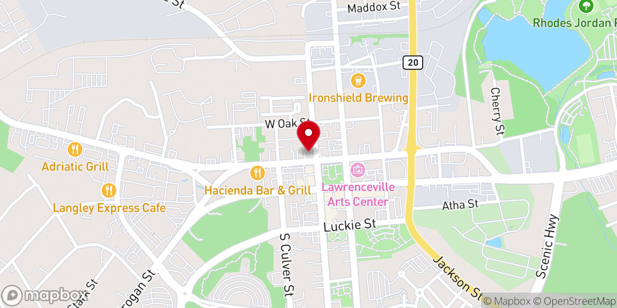 Map showing location of Wedding Ministers & Officiants of Atlanta