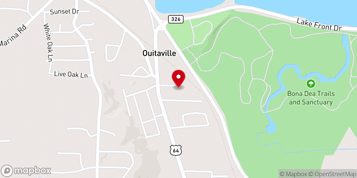 Map showing location of Russellville Missionary Baptist