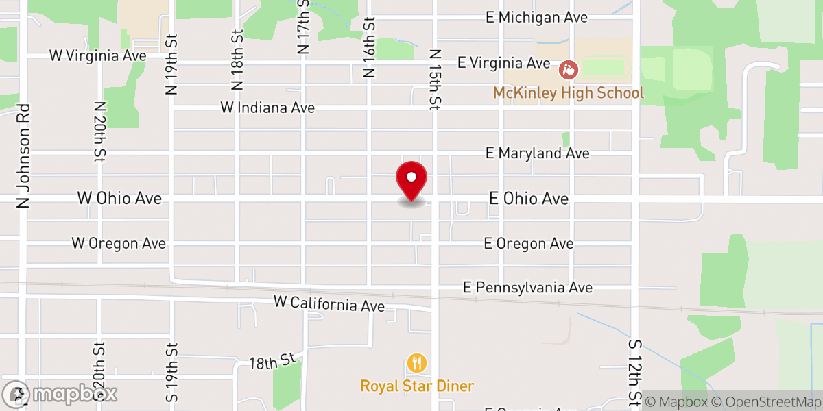 Map showing location of Harvest By Faith Ministry