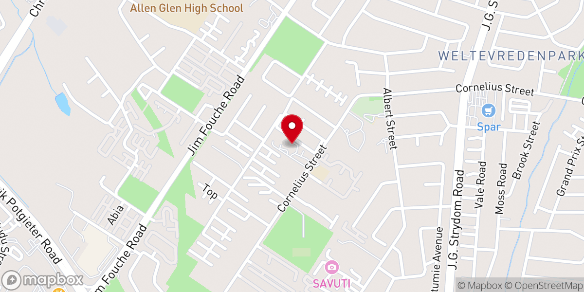 Map showing location of St Michaels and All Angels