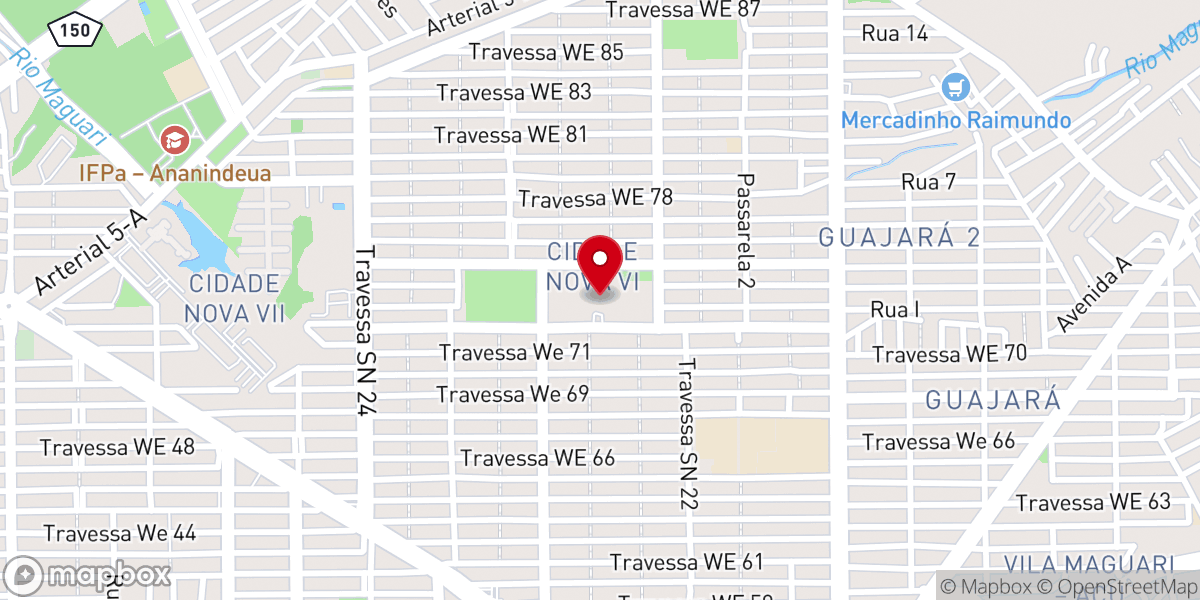 Map showing location of Paróquia Santa Paula Frassinetti